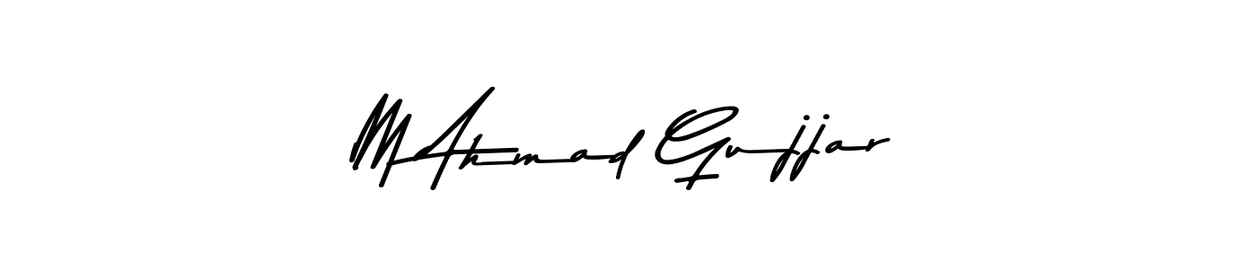 Use a signature maker to create a handwritten signature online. With this signature software, you can design (Asem Kandis PERSONAL USE) your own signature for name M Ahmad Gujjar. M Ahmad Gujjar signature style 9 images and pictures png