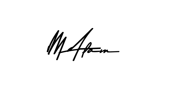 Make a beautiful signature design for name M Alam. With this signature (Asem Kandis PERSONAL USE) style, you can create a handwritten signature for free. M Alam signature style 9 images and pictures png