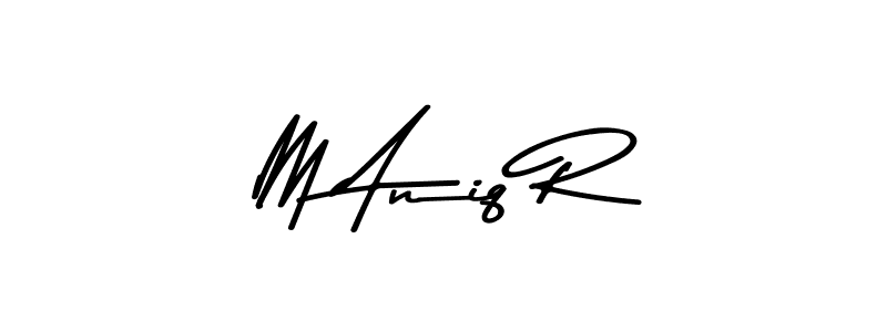 This is the best signature style for the M Aniq R name. Also you like these signature font (Asem Kandis PERSONAL USE). Mix name signature. M Aniq R signature style 9 images and pictures png