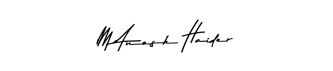 Similarly Asem Kandis PERSONAL USE is the best handwritten signature design. Signature creator online .You can use it as an online autograph creator for name M Anosh Haider. M Anosh Haider signature style 9 images and pictures png