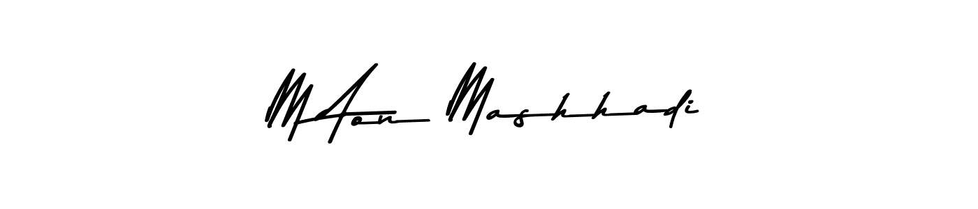 Similarly Asem Kandis PERSONAL USE is the best handwritten signature design. Signature creator online .You can use it as an online autograph creator for name M Aon Mashhadi. M Aon Mashhadi signature style 9 images and pictures png