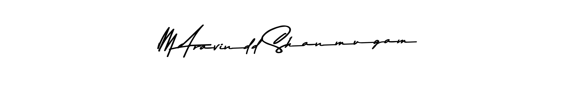 Design your own signature with our free online signature maker. With this signature software, you can create a handwritten (Asem Kandis PERSONAL USE) signature for name M Aravindd Shanmugam. M Aravindd Shanmugam signature style 9 images and pictures png