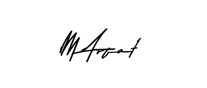 M Arfat stylish signature style. Best Handwritten Sign (Asem Kandis PERSONAL USE) for my name. Handwritten Signature Collection Ideas for my name M Arfat. M Arfat signature style 9 images and pictures png