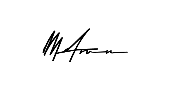 Use a signature maker to create a handwritten signature online. With this signature software, you can design (Asem Kandis PERSONAL USE) your own signature for name M Arun. M Arun signature style 9 images and pictures png