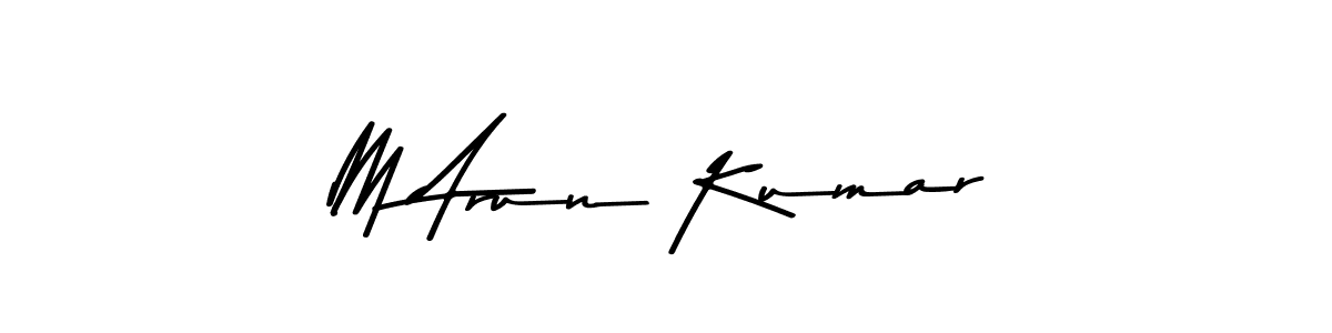 Also You can easily find your signature by using the search form. We will create M Arun Kumar name handwritten signature images for you free of cost using Asem Kandis PERSONAL USE sign style. M Arun Kumar signature style 9 images and pictures png