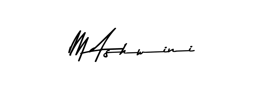 Make a beautiful signature design for name M Ashwini. With this signature (Asem Kandis PERSONAL USE) style, you can create a handwritten signature for free. M Ashwini signature style 9 images and pictures png