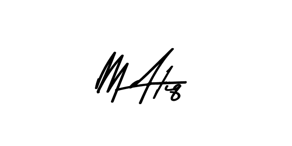 The best way (Asem Kandis PERSONAL USE) to make a short signature is to pick only two or three words in your name. The name M Atiq include a total of six letters. For converting this name. M Atiq signature style 9 images and pictures png