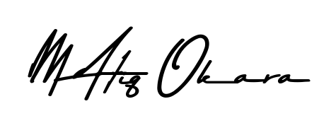 The Asem Kandis PERSONAL USE handwriting style adds charm and authenticity to name M Atiq Okara. A wonderful choice for personal thank-you notes. M Atiq Okara signature style 9 images and pictures png