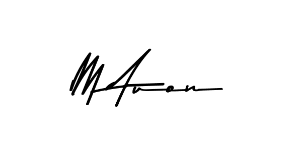 M Auon stylish signature style. Best Handwritten Sign (Asem Kandis PERSONAL USE) for my name. Handwritten Signature Collection Ideas for my name M Auon. M Auon signature style 9 images and pictures png