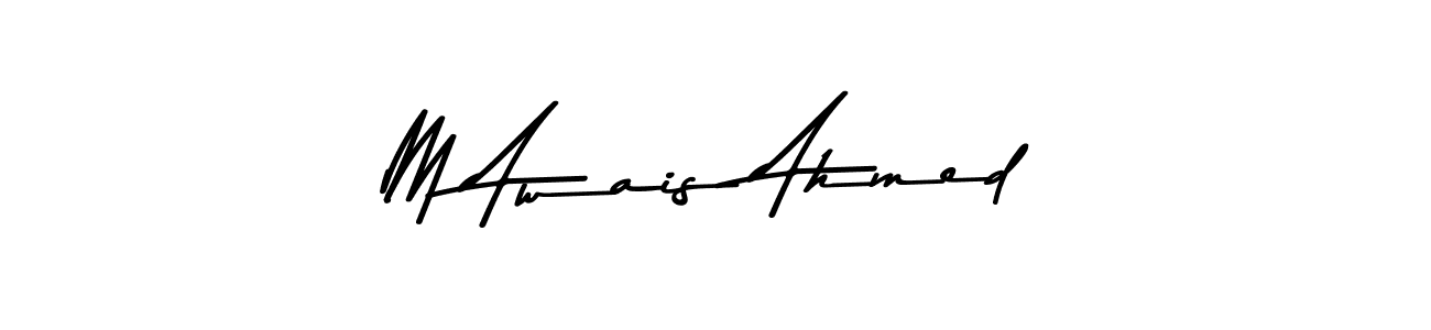 The best way (Asem Kandis PERSONAL USE) to make a short signature is to pick only two or three words in your name. The name M Awais Ahmed include a total of six letters. For converting this name. M Awais Ahmed signature style 9 images and pictures png