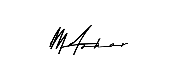 This is the best signature style for the M Azhar name. Also you like these signature font (Asem Kandis PERSONAL USE). Mix name signature. M Azhar signature style 9 images and pictures png