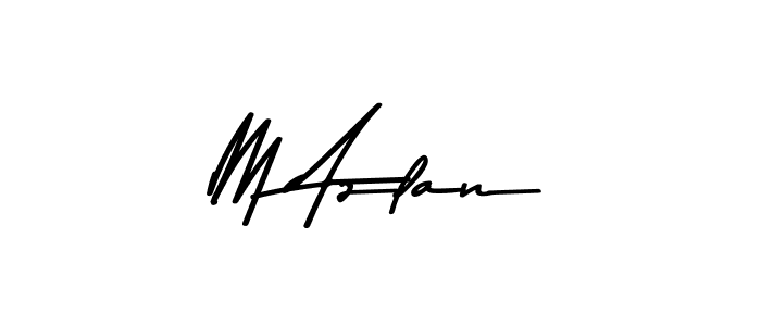 Here are the top 10 professional signature styles for the name M Azlan. These are the best autograph styles you can use for your name. M Azlan signature style 9 images and pictures png