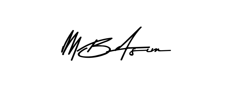 Also we have M B Asim name is the best signature style. Create professional handwritten signature collection using Asem Kandis PERSONAL USE autograph style. M B Asim signature style 9 images and pictures png