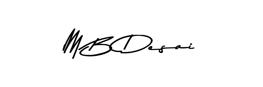 The best way (Asem Kandis PERSONAL USE) to make a short signature is to pick only two or three words in your name. The name M B Desai include a total of six letters. For converting this name. M B Desai signature style 9 images and pictures png