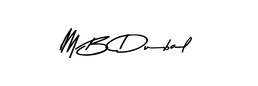 if you are searching for the best signature style for your name M B Dubal. so please give up your signature search. here we have designed multiple signature styles  using Asem Kandis PERSONAL USE. M B Dubal signature style 9 images and pictures png