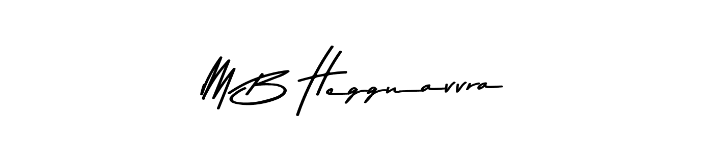 How to make M B Heggnavvra signature? Asem Kandis PERSONAL USE is a professional autograph style. Create handwritten signature for M B Heggnavvra name. M B Heggnavvra signature style 9 images and pictures png