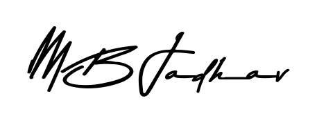 M B Jadhav stylish signature style. Best Handwritten Sign (Asem Kandis PERSONAL USE) for my name. Handwritten Signature Collection Ideas for my name M B Jadhav. M B Jadhav signature style 9 images and pictures png