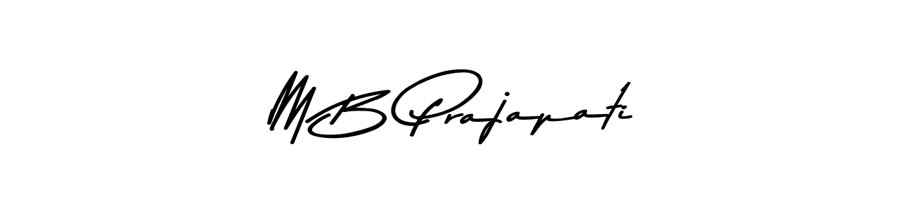 Use a signature maker to create a handwritten signature online. With this signature software, you can design (Asem Kandis PERSONAL USE) your own signature for name M B Prajapati. M B Prajapati signature style 9 images and pictures png