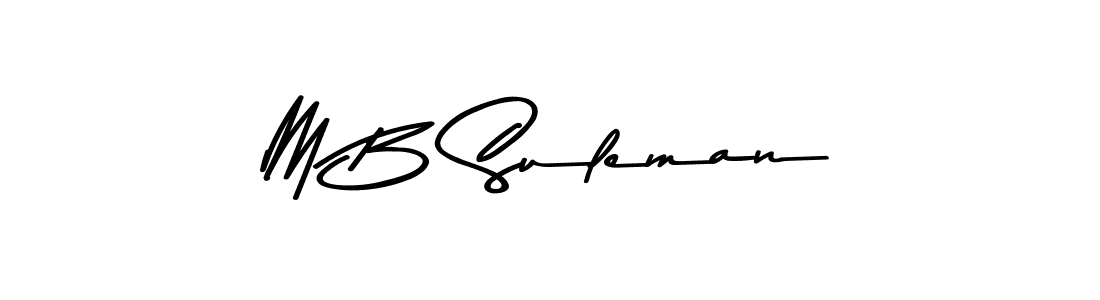 Also You can easily find your signature by using the search form. We will create M B Suleman name handwritten signature images for you free of cost using Asem Kandis PERSONAL USE sign style. M B Suleman signature style 9 images and pictures png