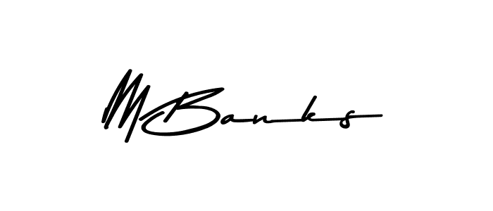 The best way (Asem Kandis PERSONAL USE) to make a short signature is to pick only two or three words in your name. The name M Banks include a total of six letters. For converting this name. M Banks signature style 9 images and pictures png