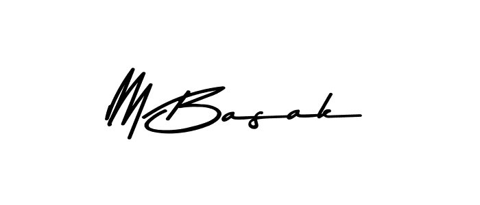 Use a signature maker to create a handwritten signature online. With this signature software, you can design (Asem Kandis PERSONAL USE) your own signature for name M Basak. M Basak signature style 9 images and pictures png