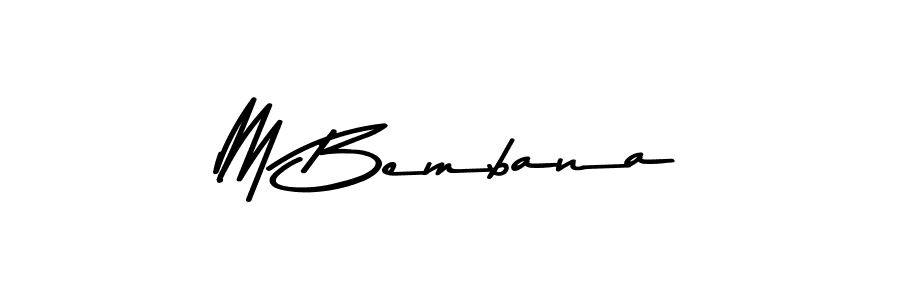 Also You can easily find your signature by using the search form. We will create M Bembana name handwritten signature images for you free of cost using Asem Kandis PERSONAL USE sign style. M Bembana signature style 9 images and pictures png