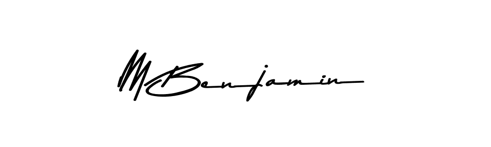 You should practise on your own different ways (Asem Kandis PERSONAL USE) to write your name (M Benjamin) in signature. don't let someone else do it for you. M Benjamin signature style 9 images and pictures png