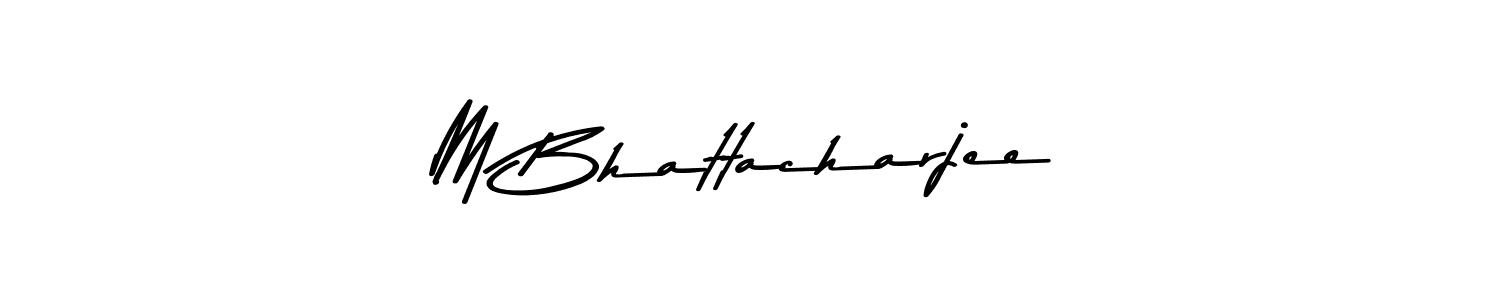 How to make M Bhattacharjee signature? Asem Kandis PERSONAL USE is a professional autograph style. Create handwritten signature for M Bhattacharjee name. M Bhattacharjee signature style 9 images and pictures png