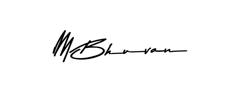 Also we have M Bhuvan name is the best signature style. Create professional handwritten signature collection using Asem Kandis PERSONAL USE autograph style. M Bhuvan signature style 9 images and pictures png