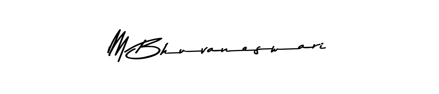 M Bhuvaneswari stylish signature style. Best Handwritten Sign (Asem Kandis PERSONAL USE) for my name. Handwritten Signature Collection Ideas for my name M Bhuvaneswari. M Bhuvaneswari signature style 9 images and pictures png