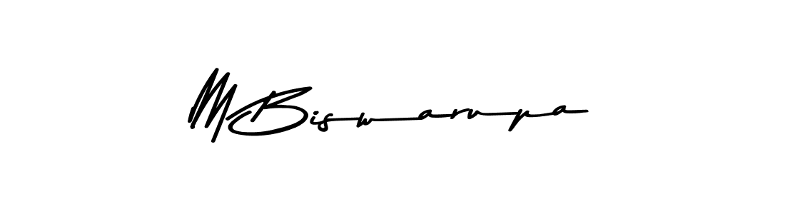 Best and Professional Signature Style for M Biswarupa. Asem Kandis PERSONAL USE Best Signature Style Collection. M Biswarupa signature style 9 images and pictures png