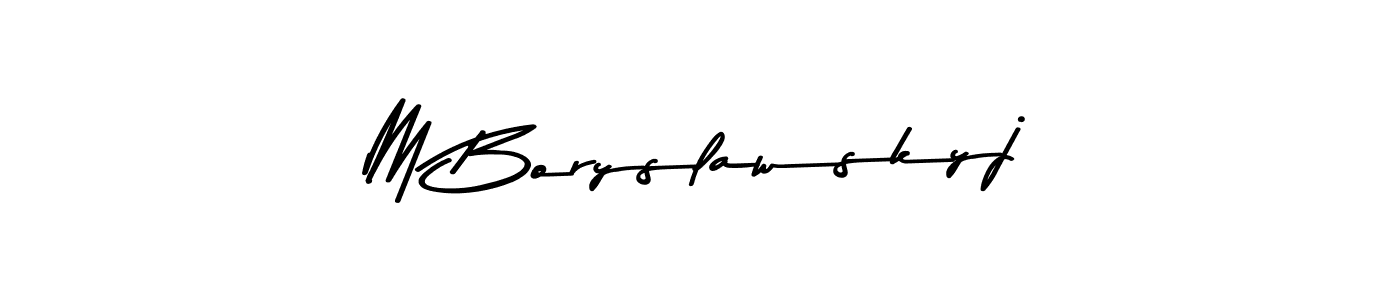 You can use this online signature creator to create a handwritten signature for the name M Boryslawskyj. This is the best online autograph maker. M Boryslawskyj signature style 9 images and pictures png