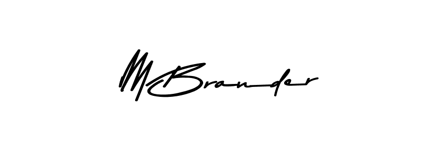 The best way (Asem Kandis PERSONAL USE) to make a short signature is to pick only two or three words in your name. The name M Brander include a total of six letters. For converting this name. M Brander signature style 9 images and pictures png