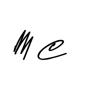 You should practise on your own different ways (Asem Kandis PERSONAL USE) to write your name (M C) in signature. don't let someone else do it for you. M C signature style 9 images and pictures png
