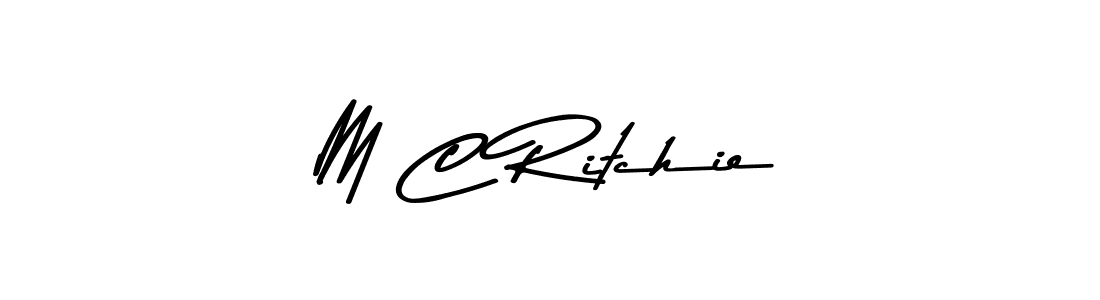 How to make M C Ritchie signature? Asem Kandis PERSONAL USE is a professional autograph style. Create handwritten signature for M C Ritchie name. M C Ritchie signature style 9 images and pictures png