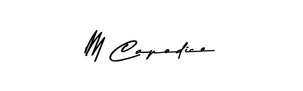 Asem Kandis PERSONAL USE is a professional signature style that is perfect for those who want to add a touch of class to their signature. It is also a great choice for those who want to make their signature more unique. Get M Capodice name to fancy signature for free. M Capodice signature style 9 images and pictures png
