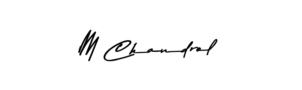 Similarly Asem Kandis PERSONAL USE is the best handwritten signature design. Signature creator online .You can use it as an online autograph creator for name M Chandrol. M Chandrol signature style 9 images and pictures png