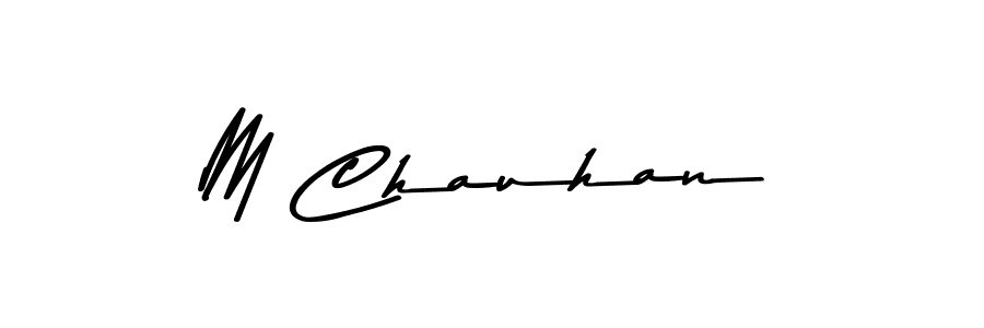 This is the best signature style for the M Chauhan name. Also you like these signature font (Asem Kandis PERSONAL USE). Mix name signature. M Chauhan signature style 9 images and pictures png