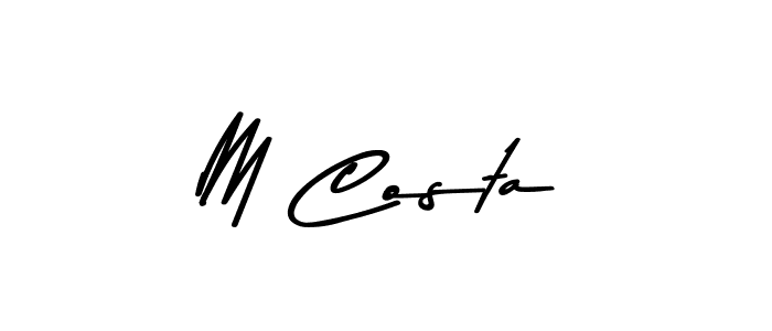 Also You can easily find your signature by using the search form. We will create M Costa name handwritten signature images for you free of cost using Asem Kandis PERSONAL USE sign style. M Costa signature style 9 images and pictures png