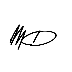 The best way (Asem Kandis PERSONAL USE) to make a short signature is to pick only two or three words in your name. The name M D include a total of six letters. For converting this name. M D signature style 9 images and pictures png