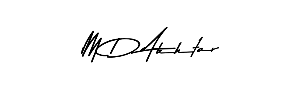 Design your own signature with our free online signature maker. With this signature software, you can create a handwritten (Asem Kandis PERSONAL USE) signature for name M D Akhtar. M D Akhtar signature style 9 images and pictures png