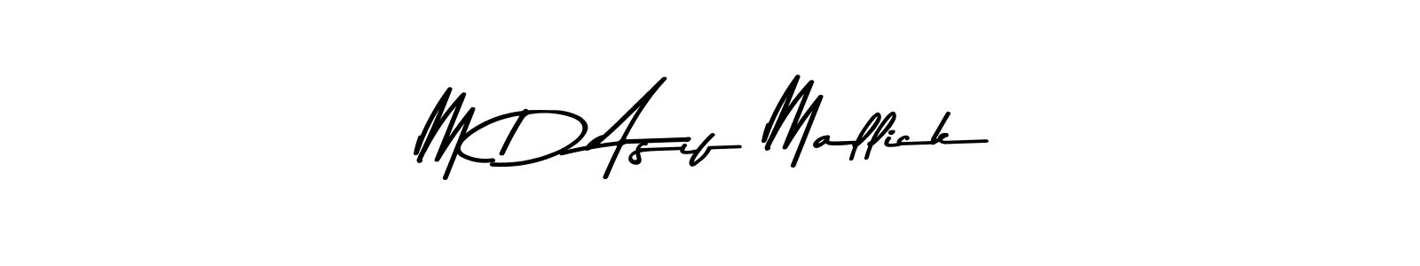 Use a signature maker to create a handwritten signature online. With this signature software, you can design (Asem Kandis PERSONAL USE) your own signature for name M D Asif Mallick. M D Asif Mallick signature style 9 images and pictures png