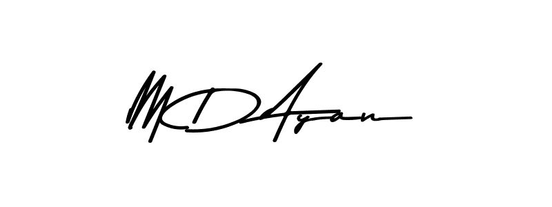 How to make M D Ayan signature? Asem Kandis PERSONAL USE is a professional autograph style. Create handwritten signature for M D Ayan name. M D Ayan signature style 9 images and pictures png