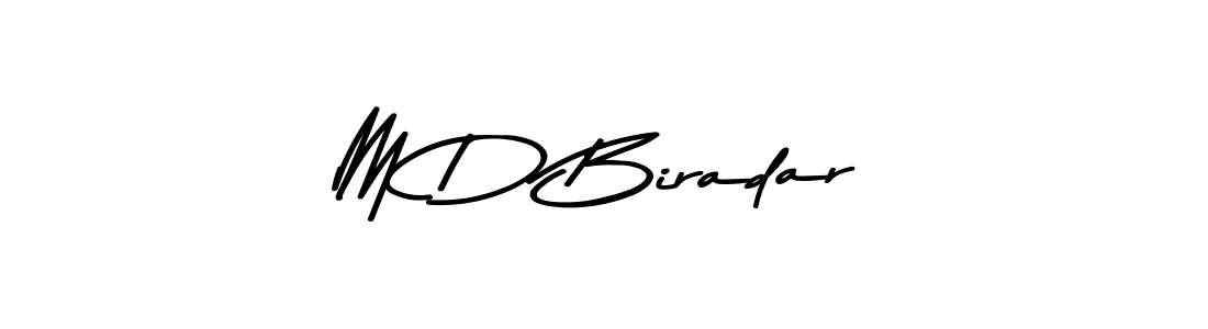 Asem Kandis PERSONAL USE is a professional signature style that is perfect for those who want to add a touch of class to their signature. It is also a great choice for those who want to make their signature more unique. Get M D Biradar name to fancy signature for free. M D Biradar signature style 9 images and pictures png