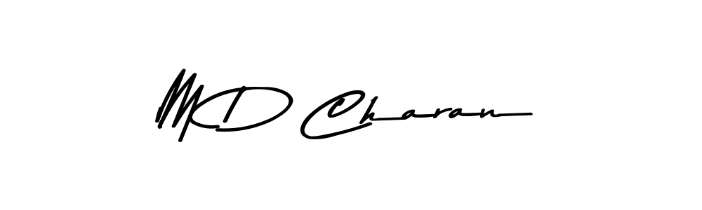 You should practise on your own different ways (Asem Kandis PERSONAL USE) to write your name (M D Charan) in signature. don't let someone else do it for you. M D Charan signature style 9 images and pictures png