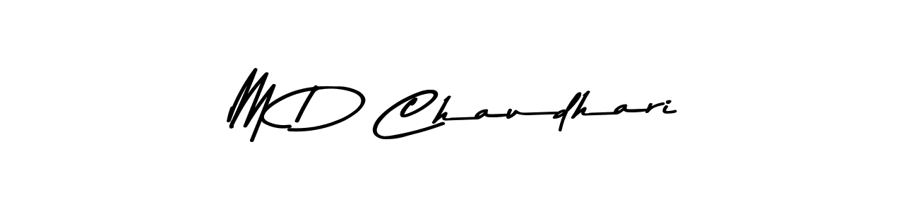 Use a signature maker to create a handwritten signature online. With this signature software, you can design (Asem Kandis PERSONAL USE) your own signature for name M D Chaudhari. M D Chaudhari signature style 9 images and pictures png