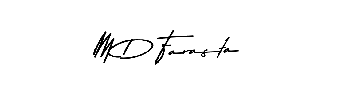 Design your own signature with our free online signature maker. With this signature software, you can create a handwritten (Asem Kandis PERSONAL USE) signature for name M D Farasta. M D Farasta signature style 9 images and pictures png