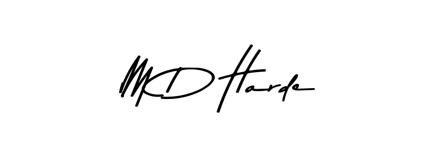 You should practise on your own different ways (Asem Kandis PERSONAL USE) to write your name (M D Harde) in signature. don't let someone else do it for you. M D Harde signature style 9 images and pictures png