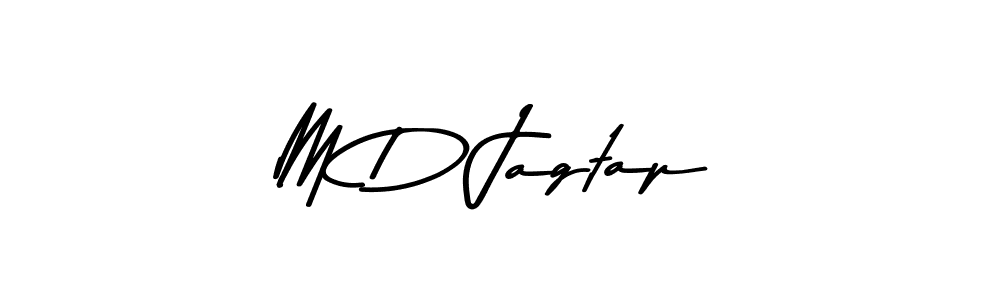 Use a signature maker to create a handwritten signature online. With this signature software, you can design (Asem Kandis PERSONAL USE) your own signature for name M D Jagtap. M D Jagtap signature style 9 images and pictures png