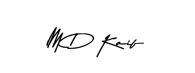 Create a beautiful signature design for name M D Kaif. With this signature (Asem Kandis PERSONAL USE) fonts, you can make a handwritten signature for free. M D Kaif signature style 9 images and pictures png